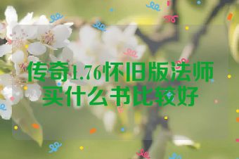 传奇1.76怀旧版法师买什么书比较好