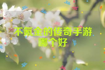 不氪金的传奇手游哪个好