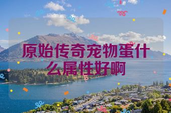 原始传奇宠物蛋什么属性好啊