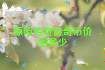 原始传奇传奇币价格多少