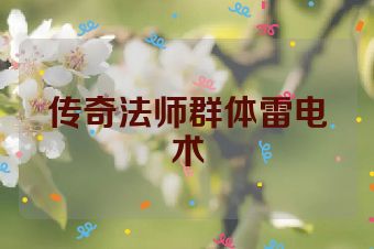 传奇法师群体雷电术