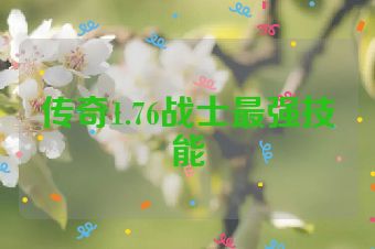 传奇1.76战士最强技能