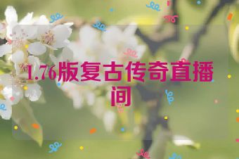 1.76版复古传奇直播间