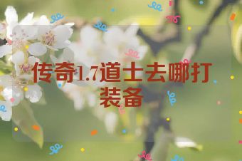 传奇1.7道士去哪打装备