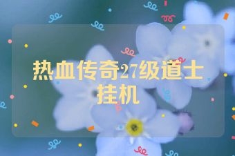 热血传奇27级道士挂机