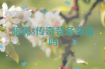 暗黑3传奇装备要留吗