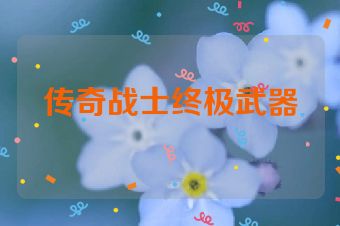 传奇战士终极武器