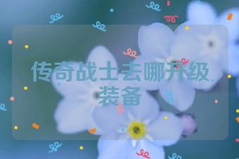 传奇战士去哪升级装备