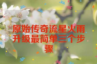 原始传奇流星火雨升级最简单三个步骤