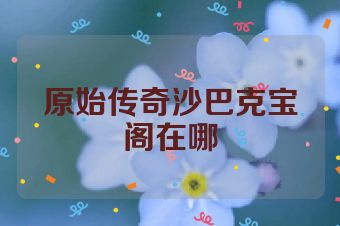 原始传奇沙巴克宝阁在哪