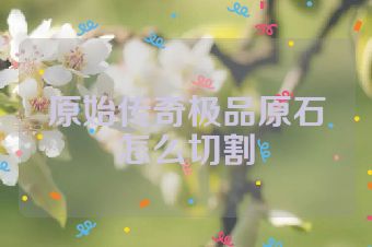 原始传奇极品原石怎么切割