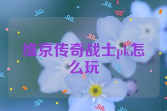 维京传奇战士pk怎么玩