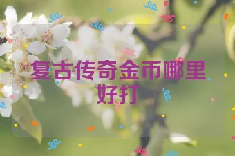 复古传奇金币哪里好打