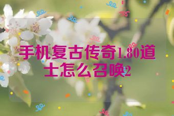 手机复古传奇1.80道士怎么召唤2