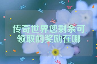 传奇世界您剩余可领取的奖励在哪
