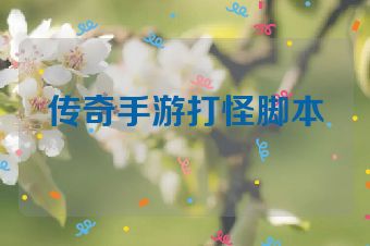传奇手游打怪脚本