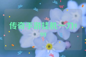 传奇手游挂机一刀999