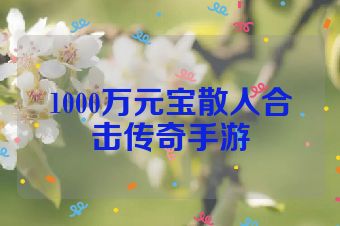1000万元宝散人合击传奇手游