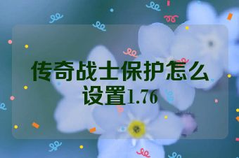 传奇战士保护怎么设置1.76