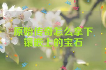 原始传奇怎么拿下镶嵌上的宝石