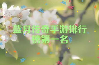 蓝月传奇手游排行榜第一名