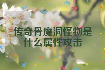 传奇骨魔洞怪物是什么属性攻击