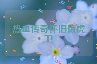 热血传奇怀旧版虎卫